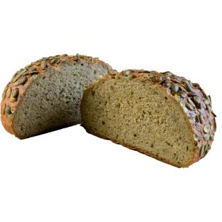 Dinkel-Kamutbrot mit Kürbiskern/Nuss