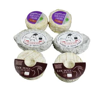 Ziegen ´Petits Chèvres´ > 3 verschiedene französische Ziegenweichkäse