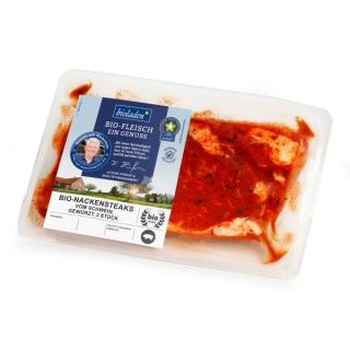 b*Nackensteaks, gewürzt 2 Stück