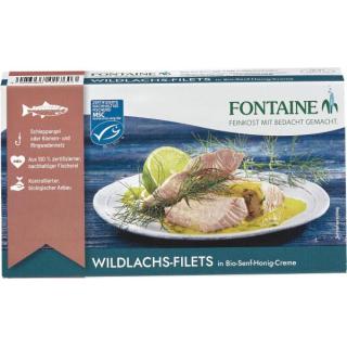 Wildlachs-Filet in Senf-Honig-Creme, 200
