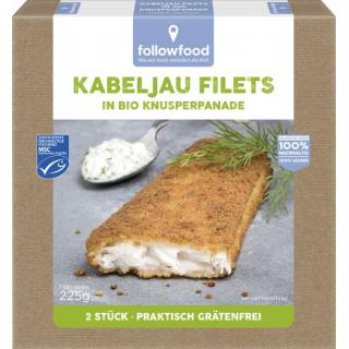 Kabeljau Filets in Knusperpanade
