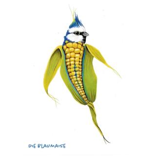 Postkarte Blaumaise